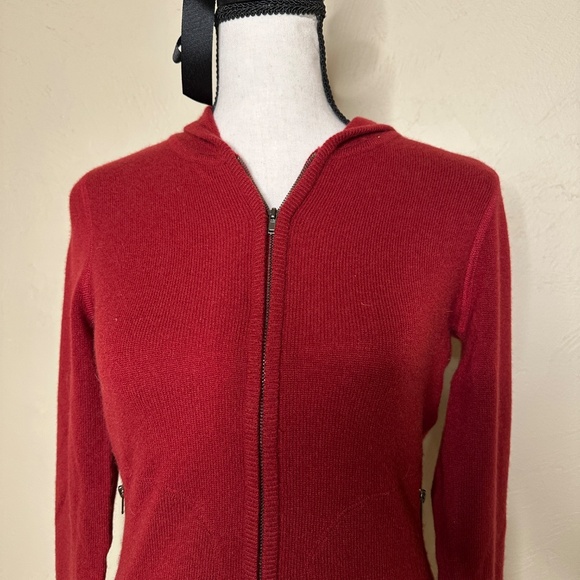 Three Dots Red Women's Sweater Cardigan/Size Small - Picture 7 of 11